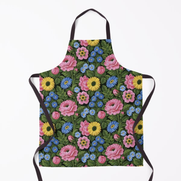 Item preview, Navy Blue Background Mixed Floral And Peony Pattern designed and sold by igraphixart.
