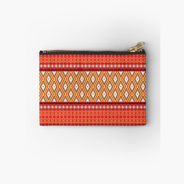 Item preview, Geometric ethnic pattern with red background, designed and sold by ChaReePat.