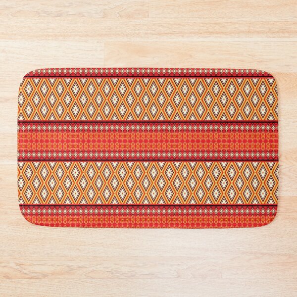 Item preview, Geometric ethnic pattern with red background, designed and sold by ChaReePat.