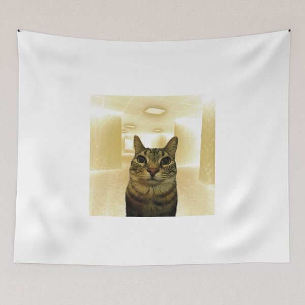 Item preview, Backrooms Cat Funny Meme designed and sold by RiverFF.