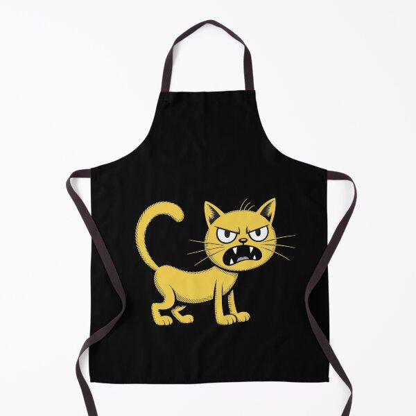 Item preview, Angry Yellow Cat Cartoon Grumpy Kitty For Sarcastic Cat Lovers designed and sold by yoddel.