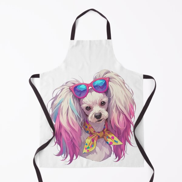 Item preview, Colorful Chinese crested puppy dog designed and sold by MendaciousMina.