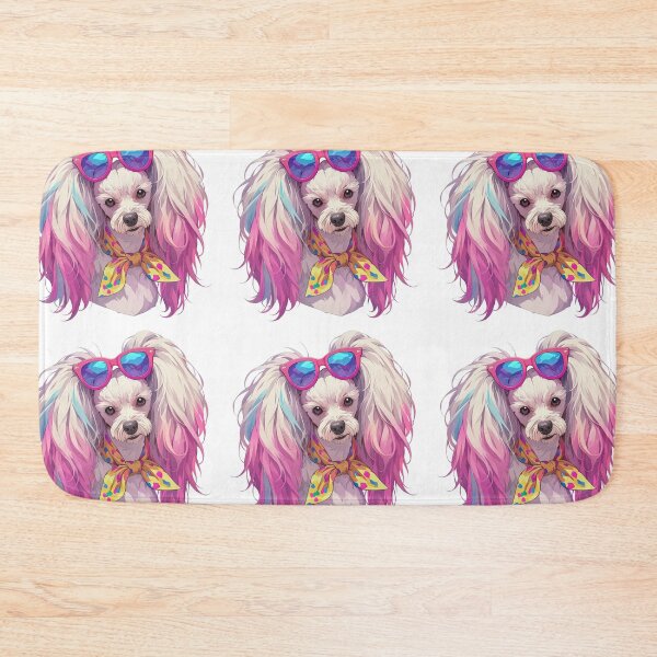 Item preview, Colorful Chinese crested puppy dog designed and sold by MendaciousMina.