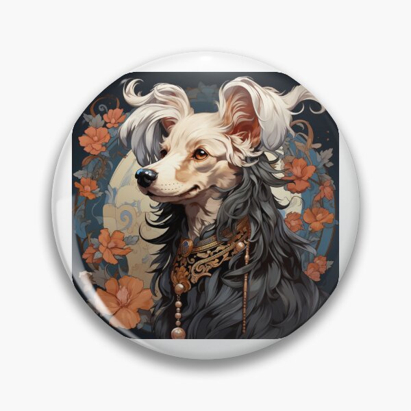 Item preview, Chinese crested puppy dog designed and sold by MendaciousMina.