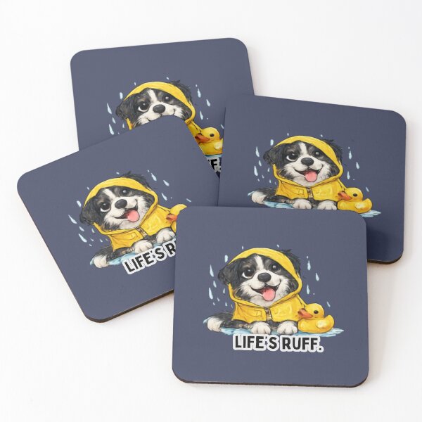 Item preview, Life's Ruff Funny Dog Sticker designed and sold by Siti Hoiriyah.