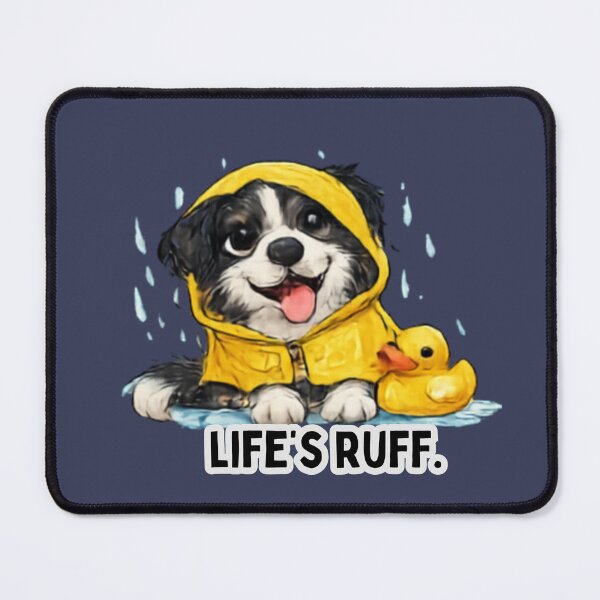 Item preview, Life's Ruff Funny Dog Sticker designed and sold by Siti Hoiriyah.