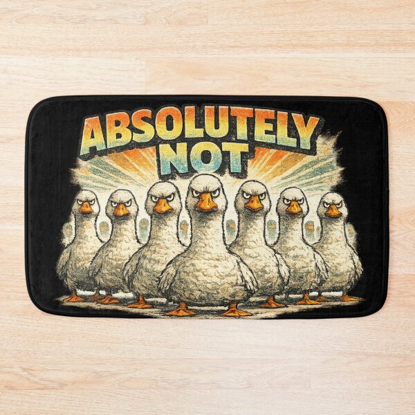 Item preview, Absolutely Not Funny Angry Duck Meme Sticker designed and sold by irfanshikh.