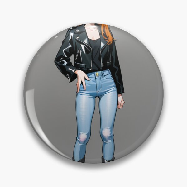 Item preview, Fashion - Man in Black Leather Jacket Slim Jeans Streetwear Anime Variant 2 designed and sold by AnimeShin.