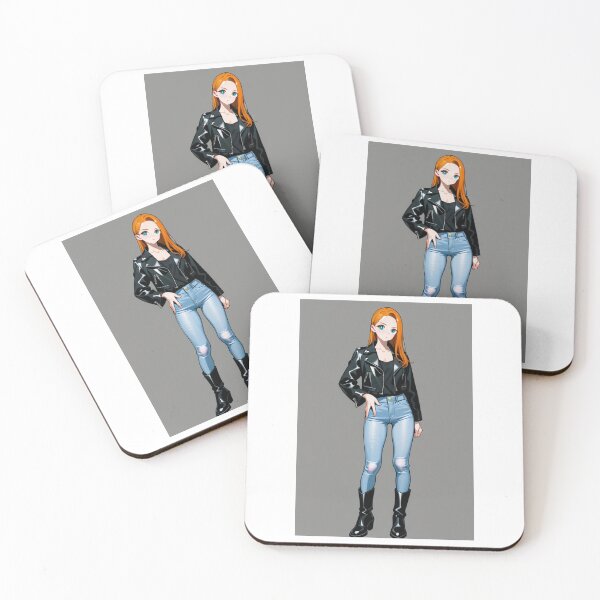 Item preview, Fashion - Man in Black Leather Jacket Slim Jeans Streetwear Anime Variant 2 designed and sold by AnimeShin.