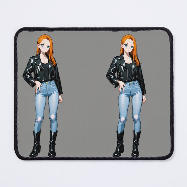 Item preview, Fashion - Man in Black Leather Jacket Slim Jeans Streetwear Anime Variant 2 designed and sold by AnimeShin.