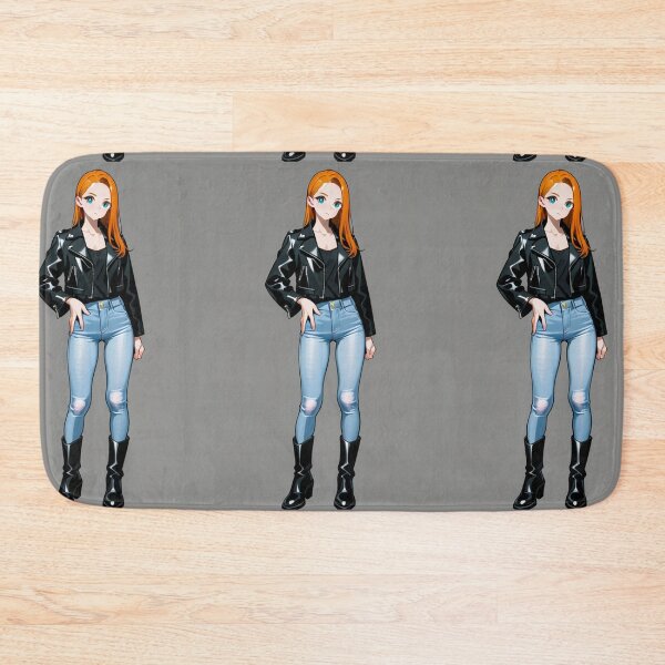 Item preview, Fashion - Man in Black Leather Jacket Slim Jeans Streetwear Anime Variant 2 designed and sold by AnimeShin.