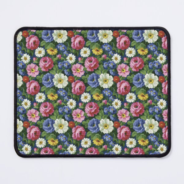 Item preview, Vintage Pink Peony And Yellow Daisy Floral Pattern designed and sold by igraphixart.