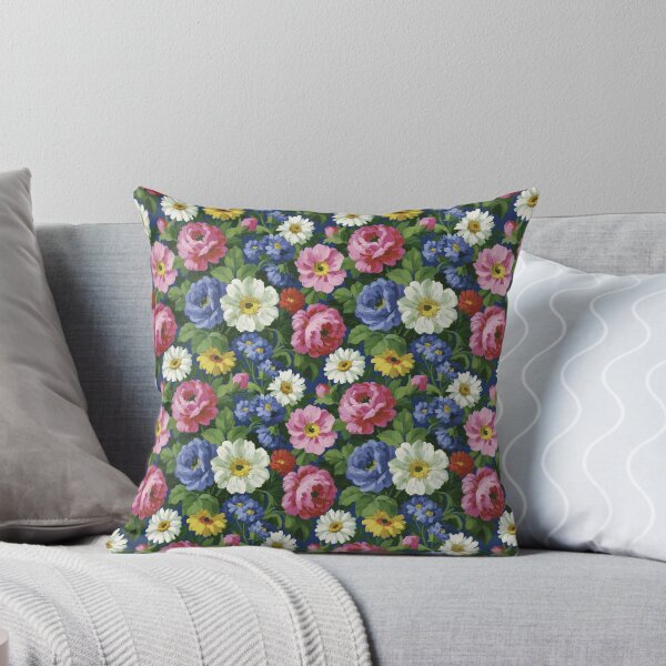 Item preview, Vintage Pink Peony And Yellow Daisy Floral Pattern designed and sold by igraphixart.
