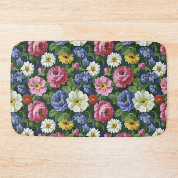 Item preview, Vintage Pink Peony And Yellow Daisy Floral Pattern designed and sold by igraphixart.