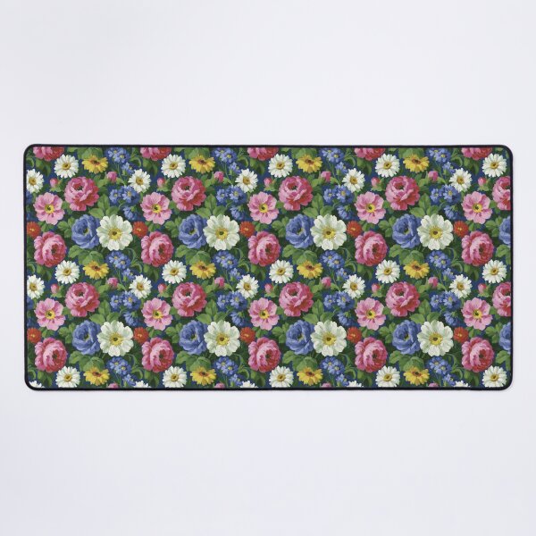 Item preview, Vintage Pink Peony And Yellow Daisy Floral Pattern designed and sold by igraphixart.