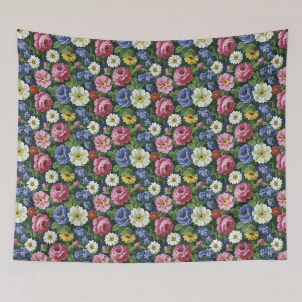 Item preview, Vintage Pink Peony And Yellow Daisy Floral Pattern designed and sold by igraphixart.