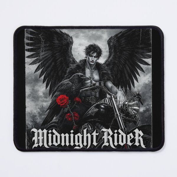 Item preview, Midnight Rider — Gothic Halloween Dark Angel ✦ Retro Noir Fantasy Poster designed and sold by ROYFOREVER by Yasemin .