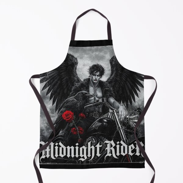 Item preview, Midnight Rider — Gothic Halloween Dark Angel ✦ Retro Noir Fantasy Poster designed and sold by ROYFOREVER by Yasemin .