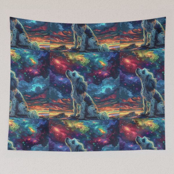 Item preview, Star gazing Chinese crested puppy dog designed and sold by MendaciousMina.