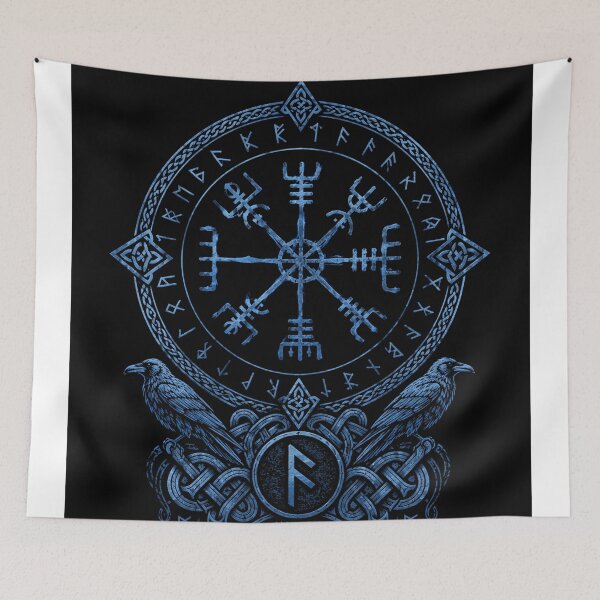 Item preview, Frostbound Vegvísir - Guided by the Runes. Forged by the North designed and sold by Dusk & Dawn Apparel.
