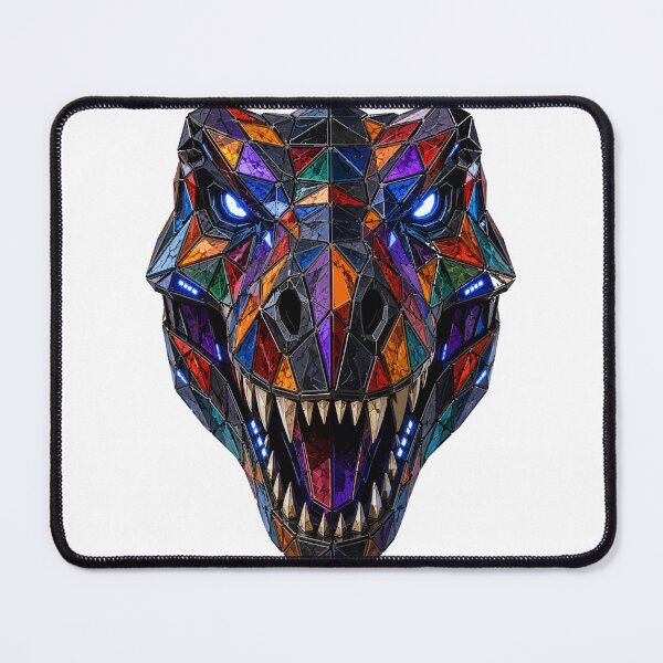 Item preview, Geometric T Rex Mask / Prism Animal Mask Collection designed and sold by ValentynaTyshenkoArt.
