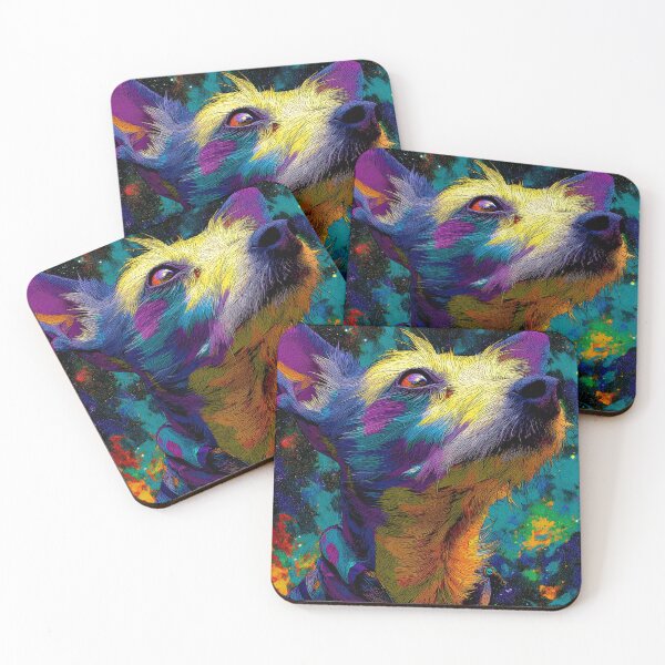Item preview, Colorful Chinese crested puppy dog designed and sold by MendaciousMina.