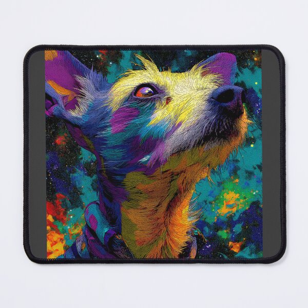 Item preview, Colorful Chinese crested puppy dog designed and sold by MendaciousMina.