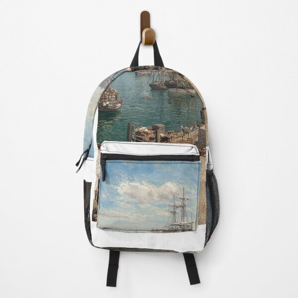 Item preview, "Bustling Boston Harbor-19th Century Maritime Glory" designed and sold by SkyKing Ron.