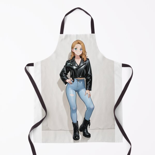 Item preview, Fashion - Man in Black Leather Jacket Slim Jeans Streetwear Anime Variant 3 designed and sold by AnimeShin.