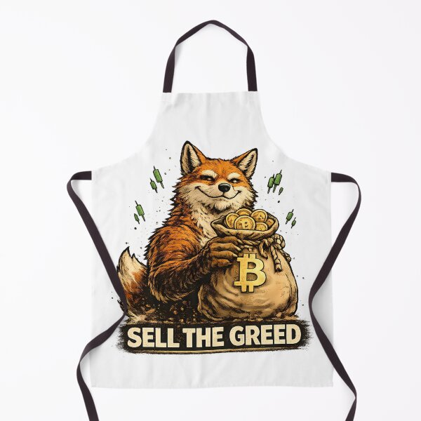 Item preview, Sell The Greed Funny Crypto Fox Meme designed and sold by DryHumorPrints.
