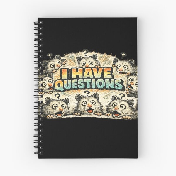 Item preview, I Have Questions Funny Confused Possum Meme Sticker designed and sold by irfanshikh.