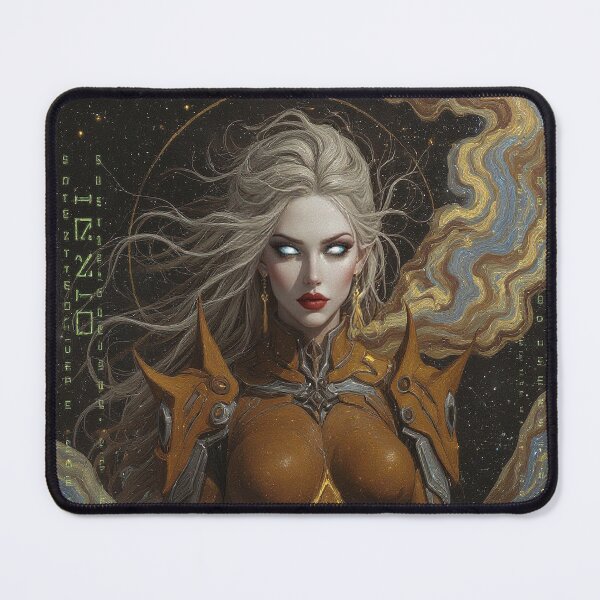 Item preview, Cyberlove Myth | Celestial Sage – Last Illumination | Futuristic Goddess Art by ROYFOREVER designed and sold by ROYFOREVER by Yasemin .