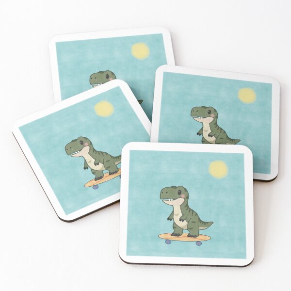 Item preview, Dinosaur Skateboarding Sunny Day designed and sold by Travelerspalm.