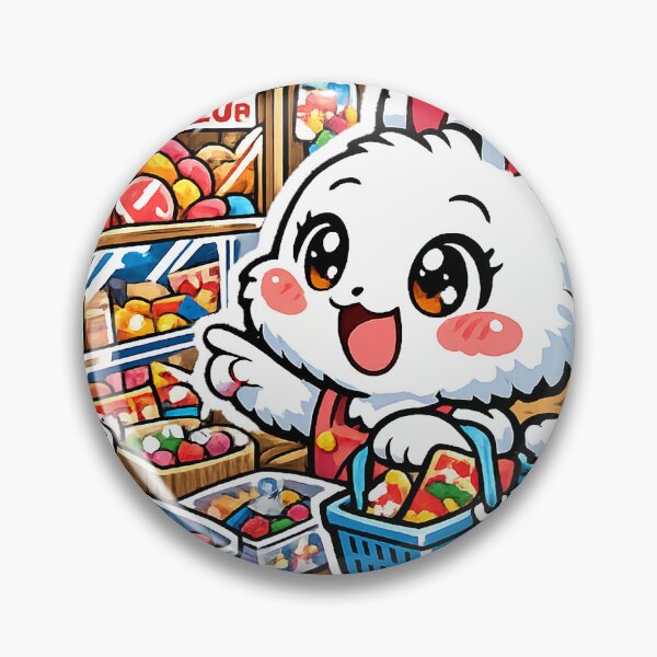 Item preview, Kawaii Bunny at a Retro Japanese Candy Store Sticker | Nostalgic Dagashi Shop Rabbit designed and sold by kawaii animal store (in Japan).