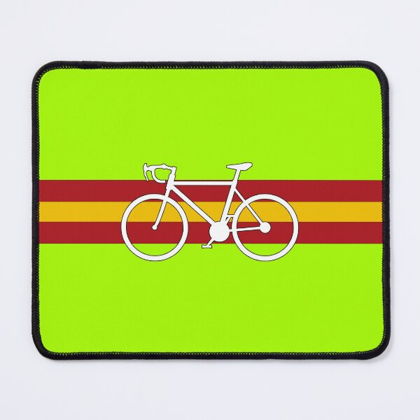 Item preview, spain cycling bike silhouette – vuelta a españa inspired mountain bike design with spanish flag colors designed and sold by rikyfreestyle.