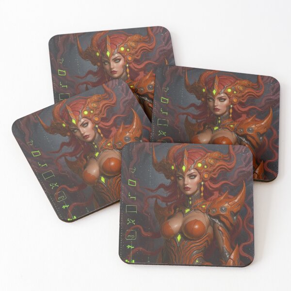 Item preview, Cyberlove Origins | Ember Empress – Fire Protocol | Futuristic Goddess Art by ROYFOREVER designed and sold by ROYFOREVER by Yasemin .