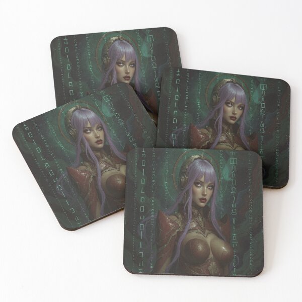 Item preview, Cyberlove Origins | Neon Witch – Code Genesis | Futuristic Goddess Art by ROYFOREVER designed and sold by ROYFOREVER by Yasemin .