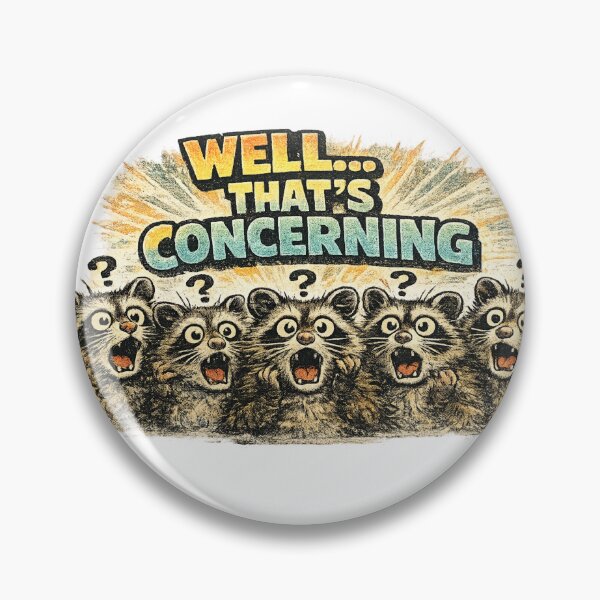 Item preview, Well Thats Concerning Funny Screaming Possum Meme Sticker designed and sold by irfanshikh.