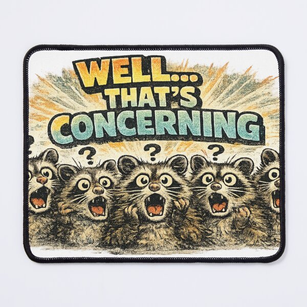 Item preview, Well Thats Concerning Funny Screaming Possum Meme Sticker designed and sold by irfanshikh.