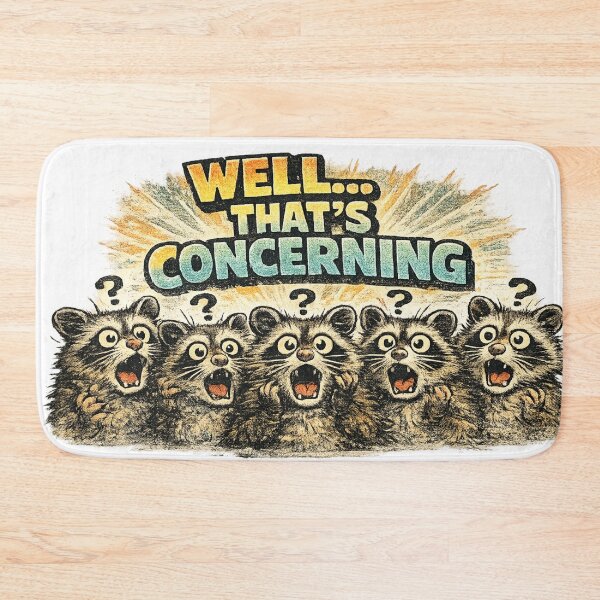 Item preview, Well Thats Concerning Funny Screaming Possum Meme Sticker designed and sold by irfanshikh.