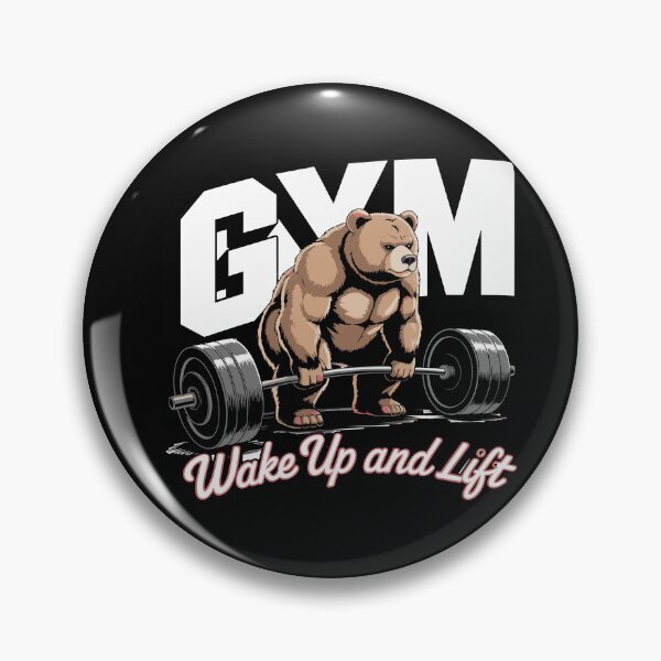 Item preview, Gym Wake Up And Lift Strong Bear Powerlifting Motivation For Weightlifters And Bodybuilders designed and sold by yoddel.