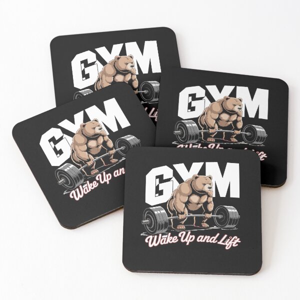 Item preview, Gym Wake Up And Lift Strong Bear Powerlifting Motivation For Weightlifters And Bodybuilders designed and sold by yoddel.