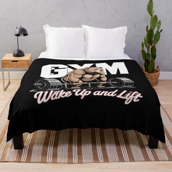 Item preview, Gym Wake Up And Lift Strong Bear Powerlifting Motivation For Weightlifters And Bodybuilders designed and sold by yoddel.