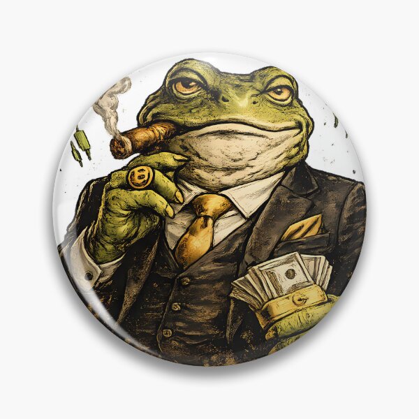 Item preview, Title Not Financial Advice Funny Crypto Frog Meme Description designed and sold by DryHumorPrints.