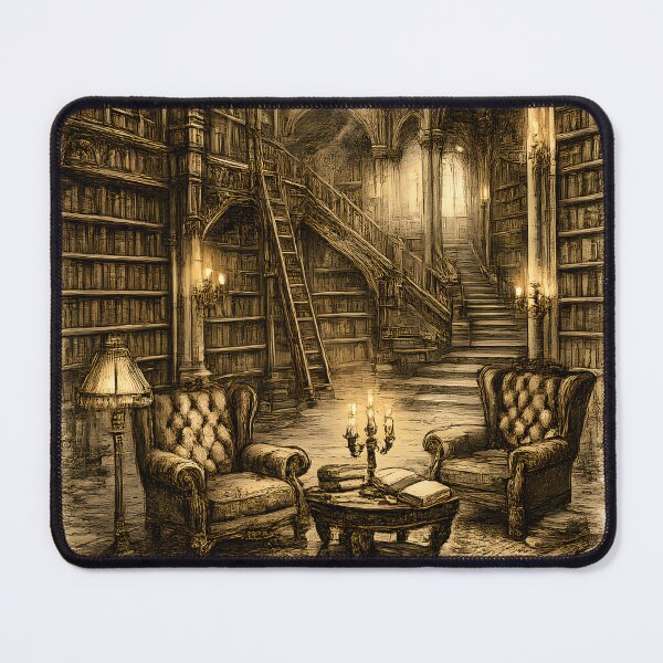 Item preview, Gothic Library Interior designed and sold by PatiImagination.
