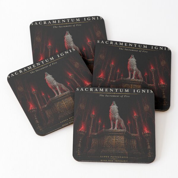 Item preview, Sacramentum Ignis Sacrament of Fire Gothic Dark Art Print designed and sold by GeoWhimsy Studio.