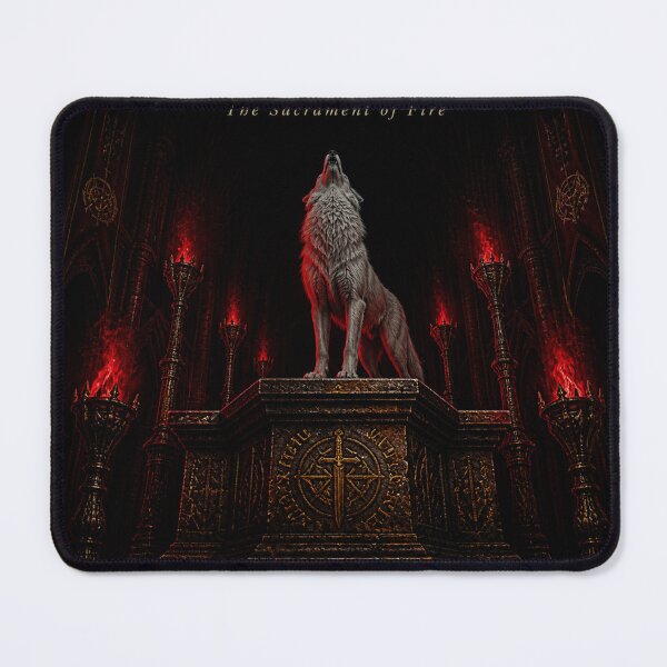 Item preview, Sacramentum Ignis Sacrament of Fire Gothic Dark Art Print designed and sold by GeoWhimsy Studio.