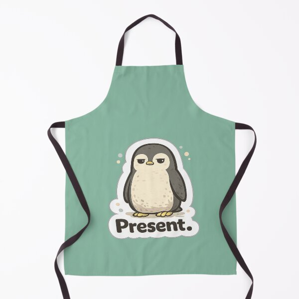 Item preview, Present. Penguin Meme | Deadpan Animal Sticker Design designed and sold by BabyStark.