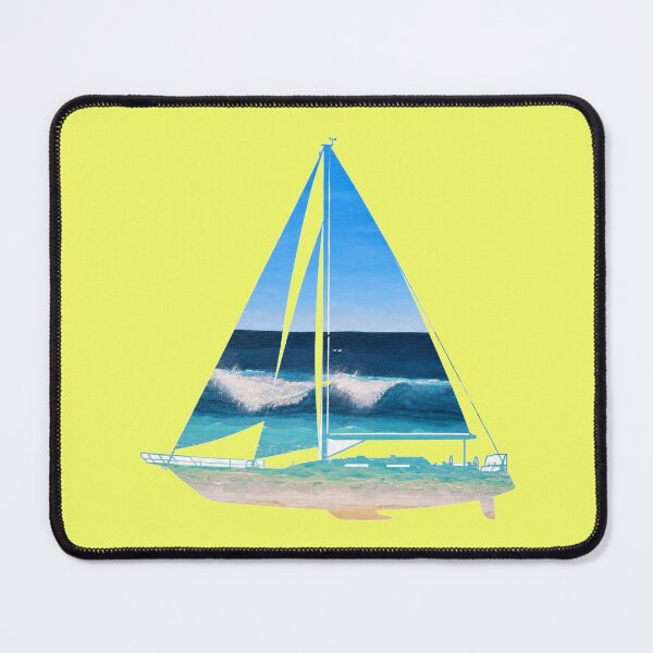 Item preview, beach painting on sailboat silhouette designed and sold by Seyahshop.