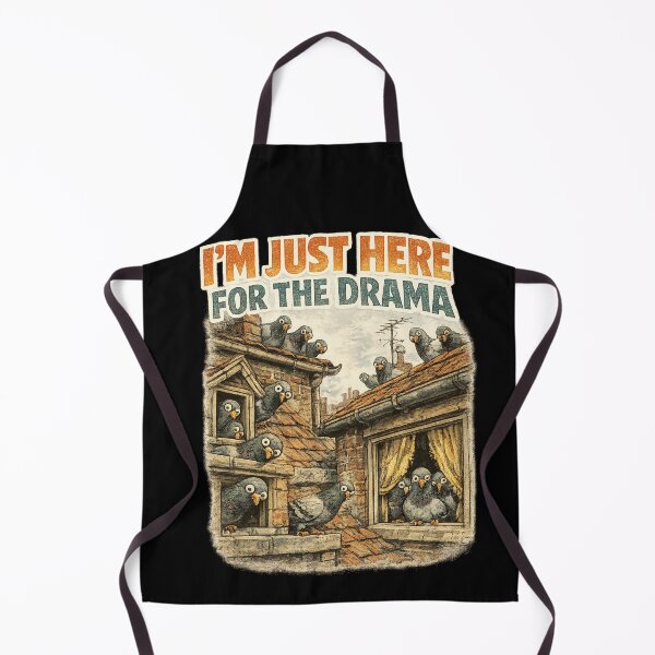 Item preview, Im Just Here For The Drama Funny Nosy Pigeon Meme Sticker designed and sold by irfanshikh.